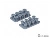 E.T. Model P35-295 WWII German TIGER I Early Roadwheel Hubs 1/35